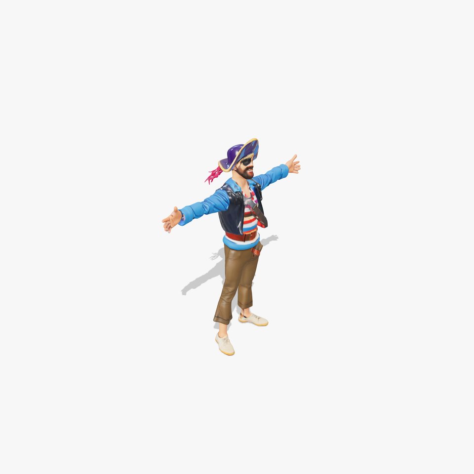 Vibrant Pirate Outfit model pack